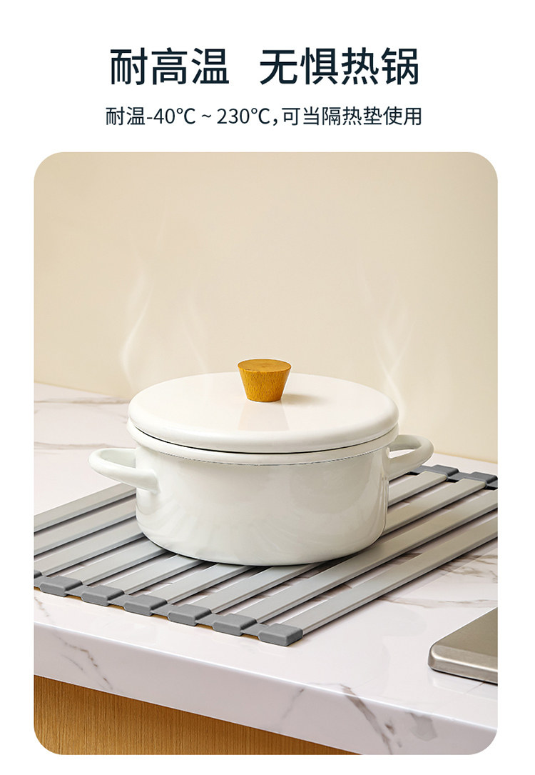 Раковина полка 可折叠沥水架洗碗水池架子放筷碟收纳篮厨房水槽硅胶水板垫置物架 Fa so la