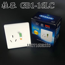 10 Guilin Guilin Wall leakage protection switch GB1-16LC water heater 16A three-hole high power socket