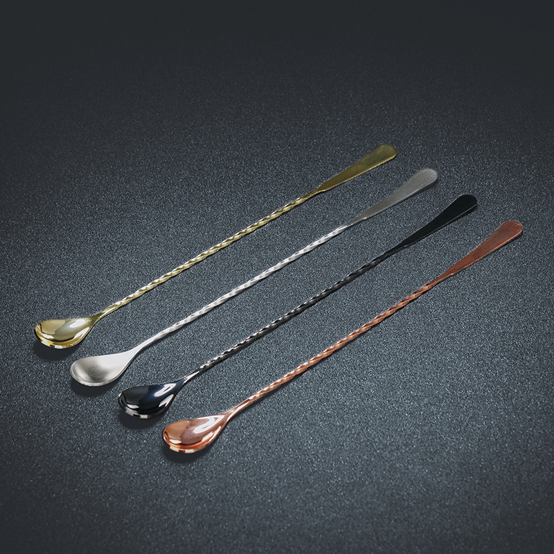 Bar legend Hoffman fine thread long bar Spoon Milk Tea Shop Special Stainless Steel Wine Spoon Stirring Rod-Taobao