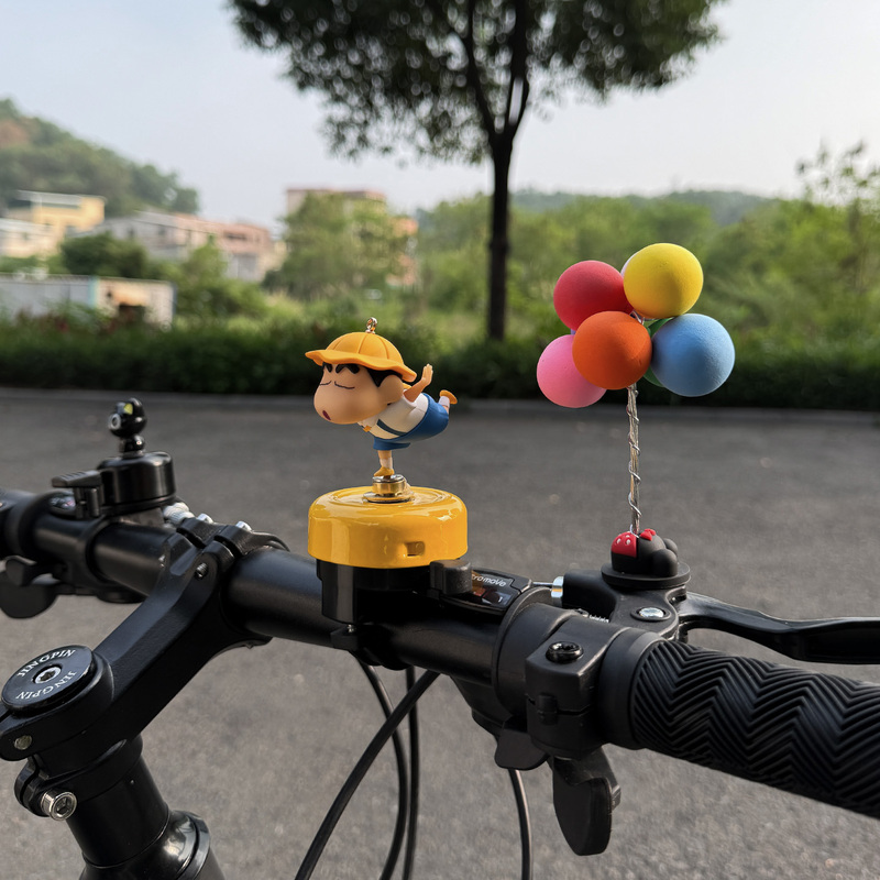 Mountain Bike Cute Cartoon Rotating Bell Foldable Bicycle Horn Super Loud Personalized Creative Decoration