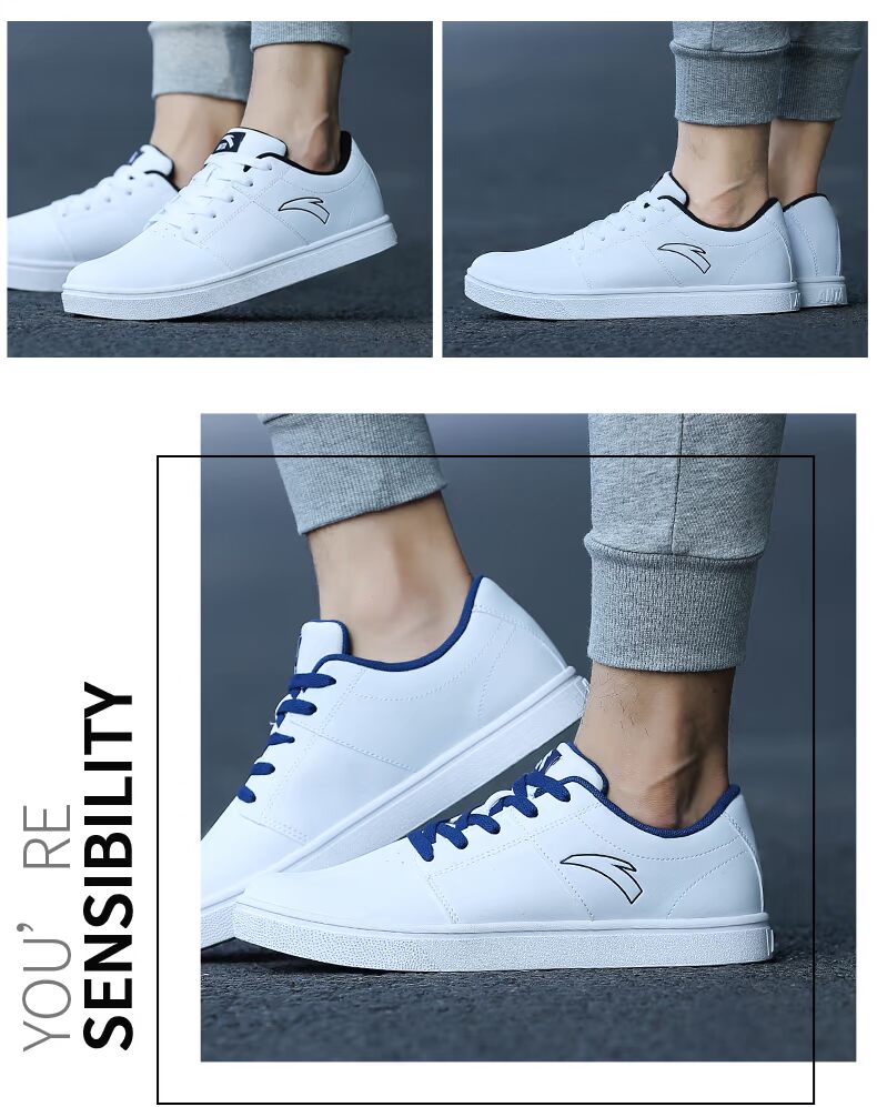 Giày nam Anta 2018 mùa đông nhẹ thời trang giày thường giày thể thao xu hướng giày nhỏ màu trắng giày skate giày thể thao cho bé gái