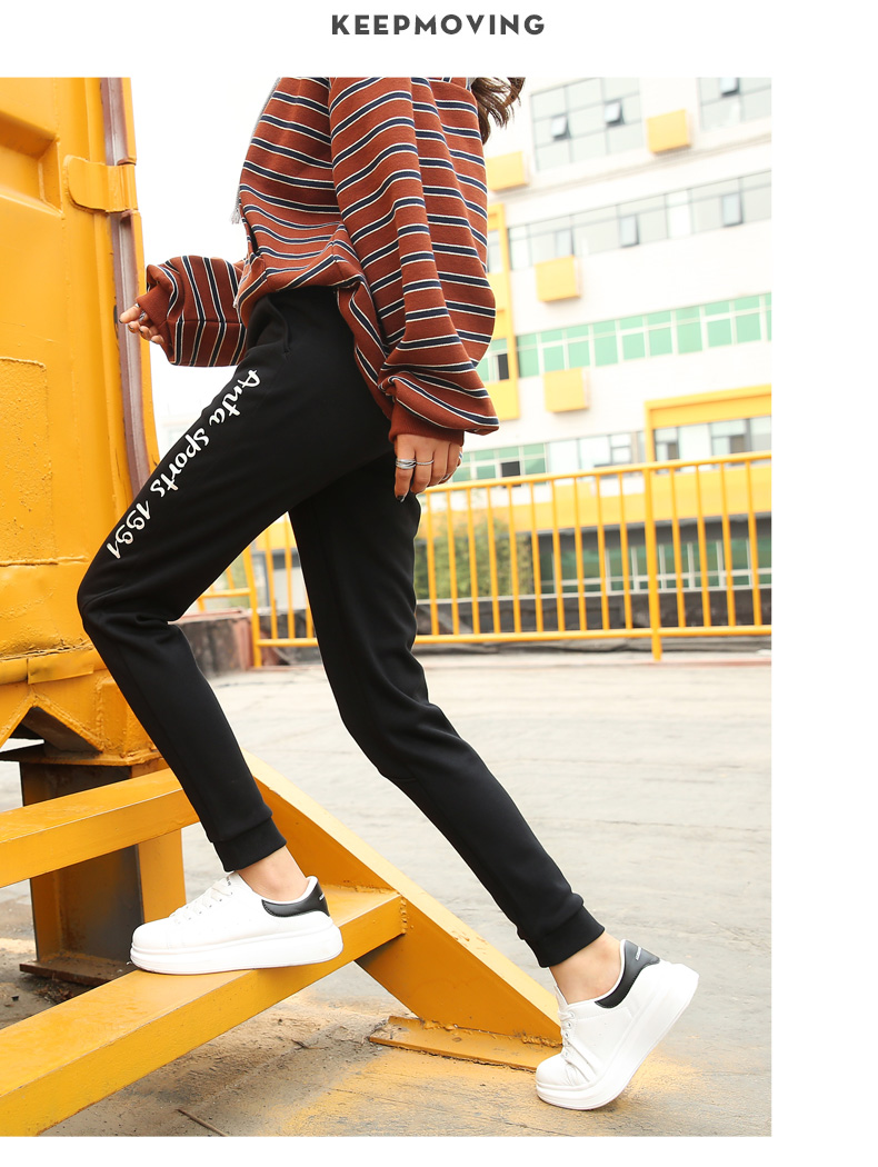 Anta quần thể thao quần nữ 2019 mùa thu mới trang web chính thức đích thực quần chín quần thoáng khí quần dài thể thao nữ - Quần thể thao quần short nam thể thao