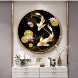 Новый Fortune Koi Cross Line Line Line Emeltes Polytes ручной вышив