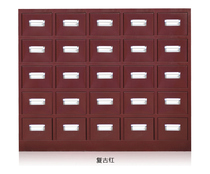Stainless steel Chinese medicine cabinet 30 bucket medicine cabinet steel Chinese medicine cabinet Chinese medicine bucket Chinese medicine cabinet Chinese medicine label 5583245c-f
