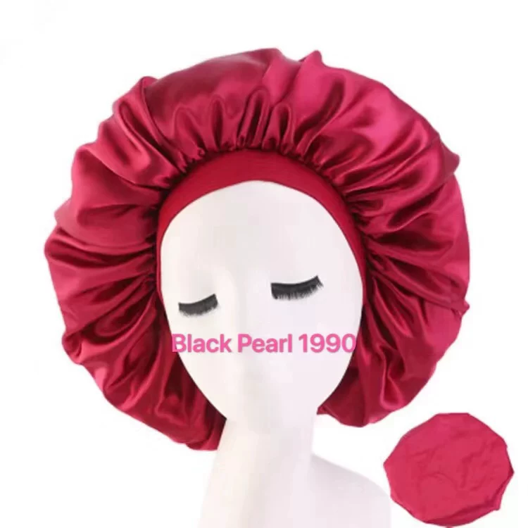 Шапка-ночь SATIN SPOT Sleep Cap Hair Night Bonnet большой атласный ночной чепчик для длинных волос