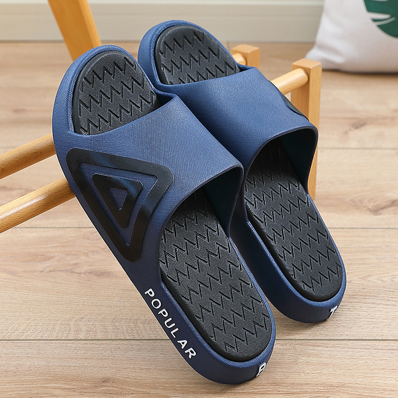 Indoor sandals men's outside wear summer non-slip bath home wear-resistant men's thick bottom men's support shoes trend sandals
