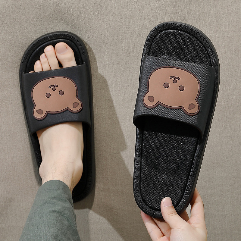 Cool Slippers Men Outwear Summer Outdoor 2021 New Indoor Home Non-slip Bathing Home Cute Couple Tug
