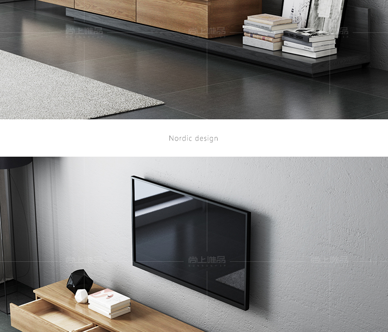 Gỗ rắn Bắc Âu bàn cà phê kết hợp tủ TV có thể thu vào căn hộ nhỏ tủ đơn giản công nghiệp gió phòng khách đồ nội thất nội thất hiện đại