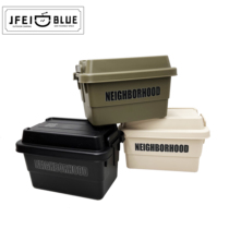 Japanese style outdoor camping self-driving folding box mini-collection box Conception Multifunctional Tool Debris Box