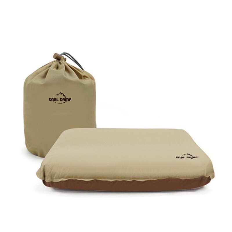 COOLCAMP Outdoor Automatic Inflatable Pillow Camping Tent Pillow Nap Pillow Car Pillow Portable Travel Sponge Pillow