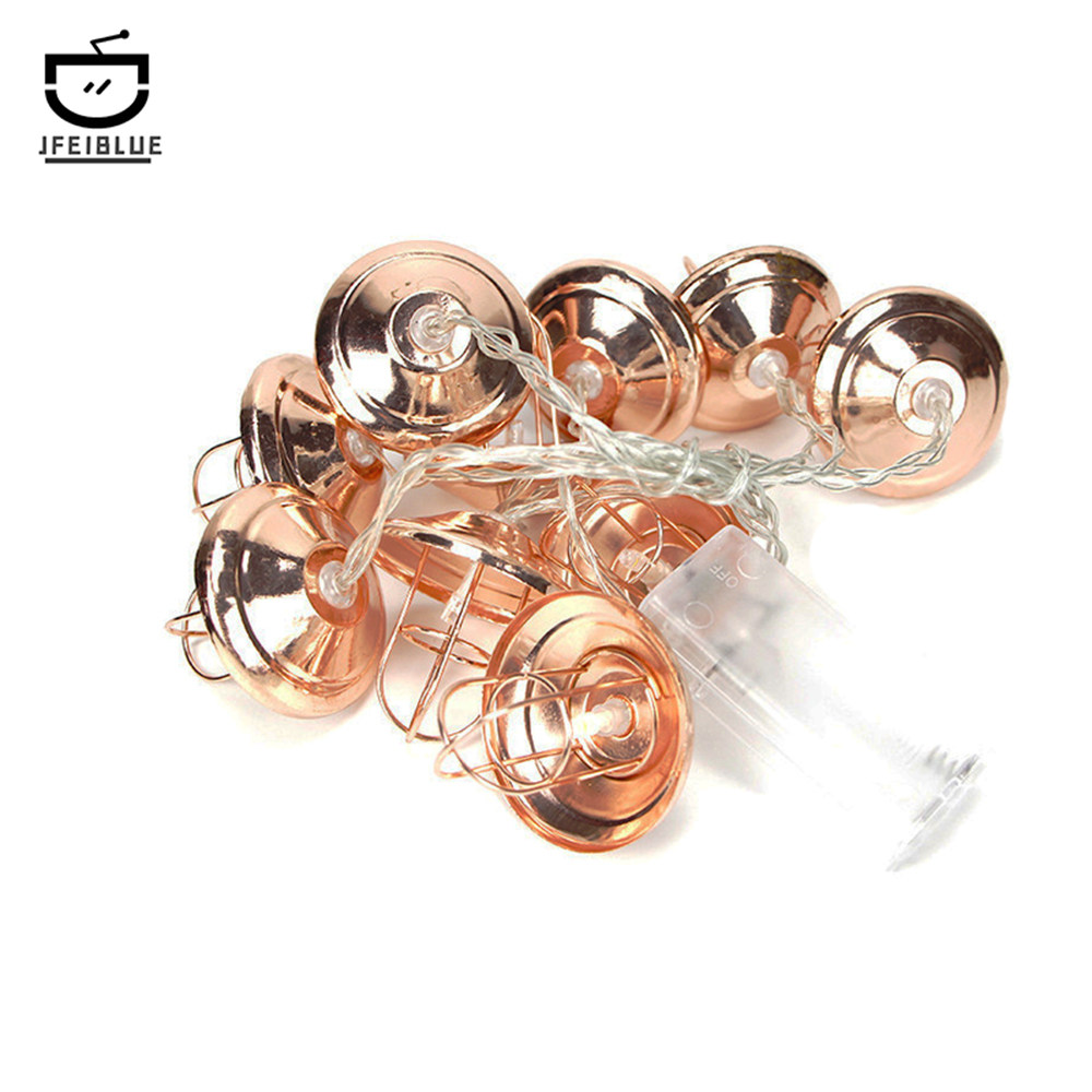 Outdoor Camping Atmosphere Light Iron Art Lamp String LED Lighting Camp Tent Light Waterproof Warm Light Camping Light Battery Light