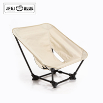 Outdoor aluminum alloy folding chair Moon camping chair folding chair ultra-light quadripartite chair fishing backing chair DOD replacement