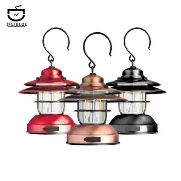 Outdoor retro camping light Camping hanging tent light Portable mini portable light LED lighting USB camp kerosene light