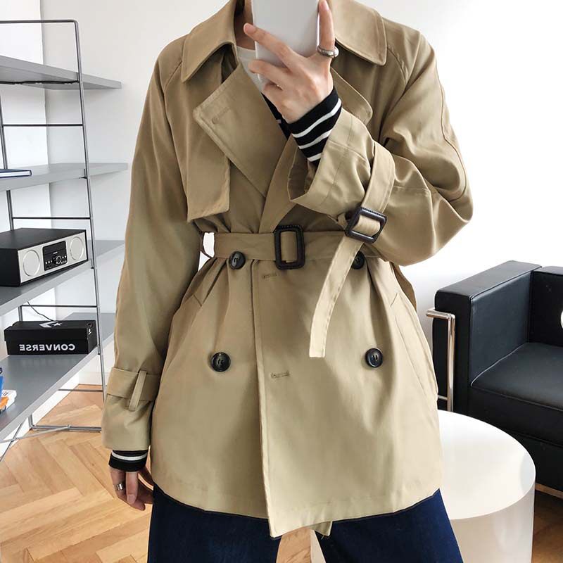 MSTOKYO short British windbreaker small children 2020 autumn new Korean version of the popular frock loose coat