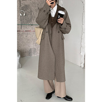 MSTOKYO winter woolen coat women new light color mink coat women 2021 New wool slim