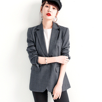 MSTOKYO island country new wool jacket early autumn blazer women design sense niche Korean commuter OL wind