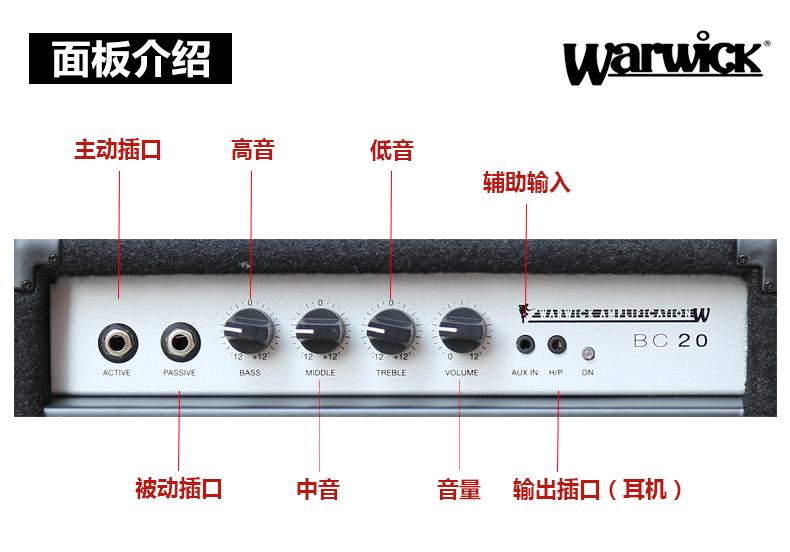 Bán chạy nhất cho loa cầm tay của hãng điện cầm tay BC20 bass bass gỗ BASS bass guitar 20W cho người mới bắt đầu luyện tập âm thanh - Loa loa loa rcf