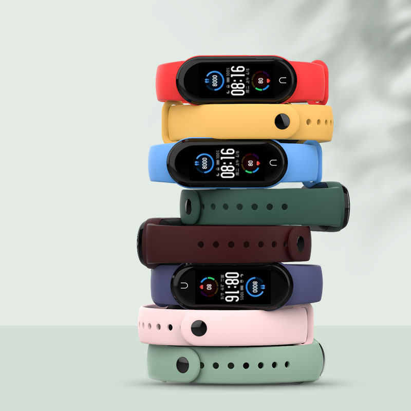 Applicable millet bracelet 4 5 6 wristband Xiaomi bracelet 3 watch 5nfc wrist watch Xiaomi bracelet 7 watch with smart watch replace silicone personality sports for men and women