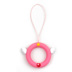 u đĩa dây buộc vòng khóa silicone vòng điện thoại di động dây buộc ngắn treo cổ dây có thể tháo rời Hàn Quốc táo 6 sling lưới màu đỏ dài điện thoại di động dây chìa khóa vòng dây donut dây buộc dễ thương - Nhẫn nhẫn trơn Nhẫn