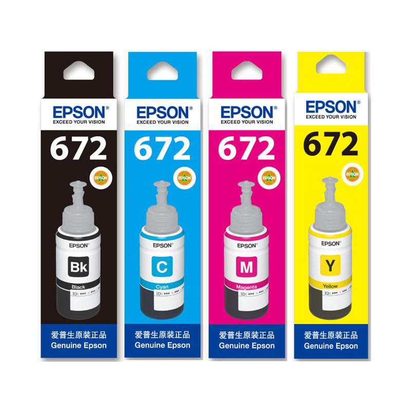 Epson 672 original ink L380L383L385L485L1455L313L363 Epson printer ink