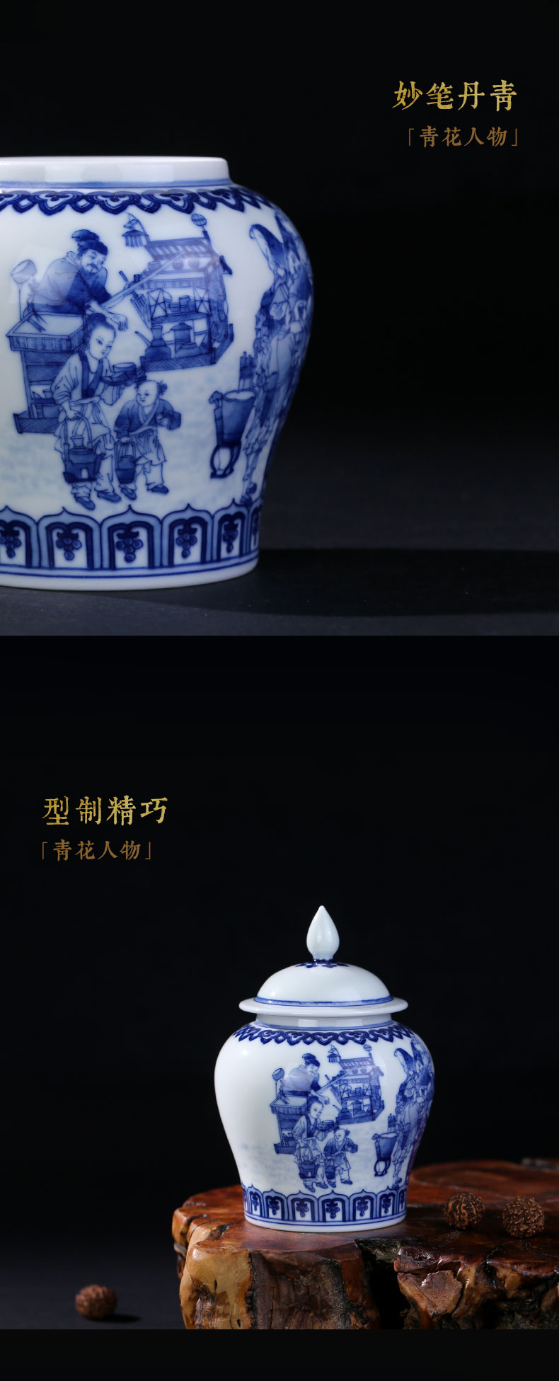 And auspicious jingdezhen porcelain store receives the general household business gifts ceramic landscape character in a tea pot