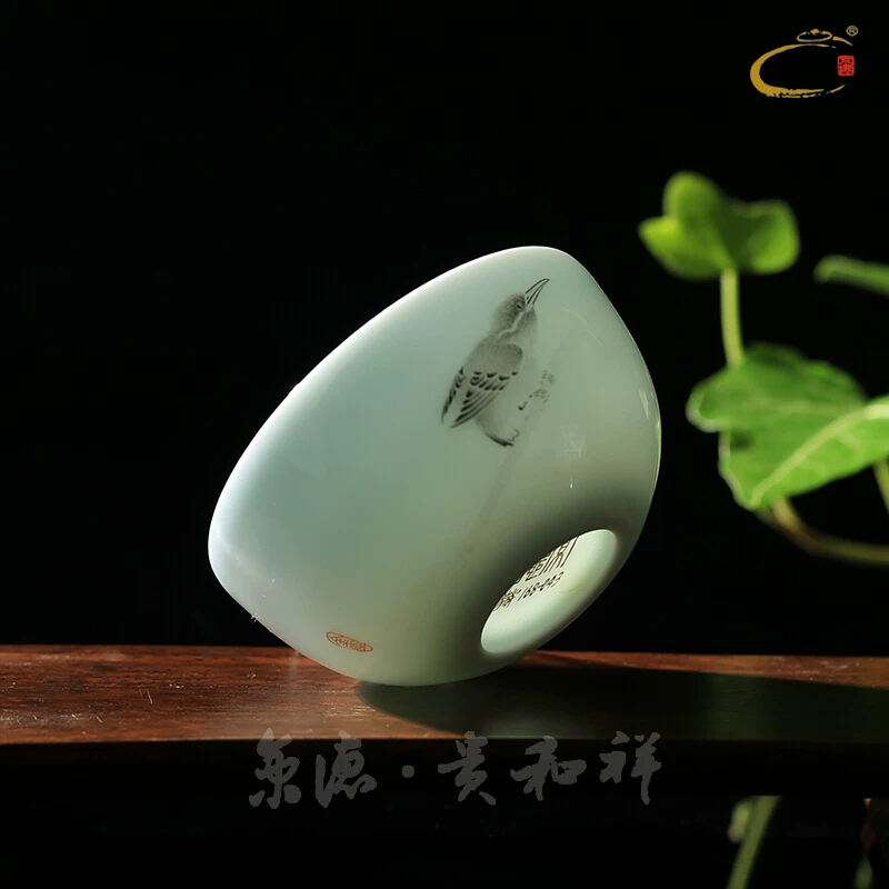 Коллекция чайных пар Jingdezhen Hexiang пастельная лилия чайник ручной росписифарфоровый чайный набор набор для чая чашка чаша одна чашка