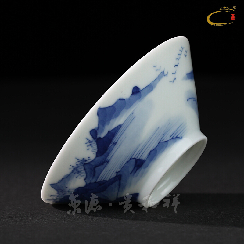 Jing DE and auspicious full manual hand - made hats of jingdezhen ceramic kung fu tea master CPU use single CPU