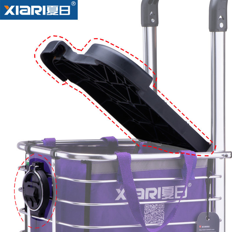 Buy Shopping cart Buy food cart small pull cart Accessories seat Cover Cup holder on ezbuy SG