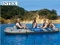 INTEX kayak rubber boat inflatable boat 2 3 4 people thick fishing boat assault boat rafting boat Hovercraft Hovercraft