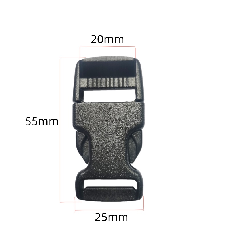 20mm Plastic Buckle Clasp for Bags, Accessories, Snap Fasteners, Safety Buckle, Webbing, Lanyard, Waist Bag Buckle, Toggle Buckle