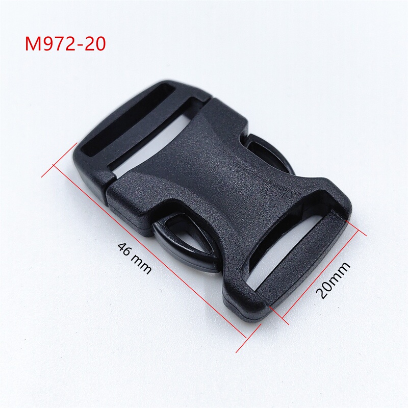 20mm Plastic Buckle Clasp for Bags, Accessories, Snap Fasteners, Safety Buckle, Webbing, Lanyard, Waist Bag Buckle, Toggle Buckle