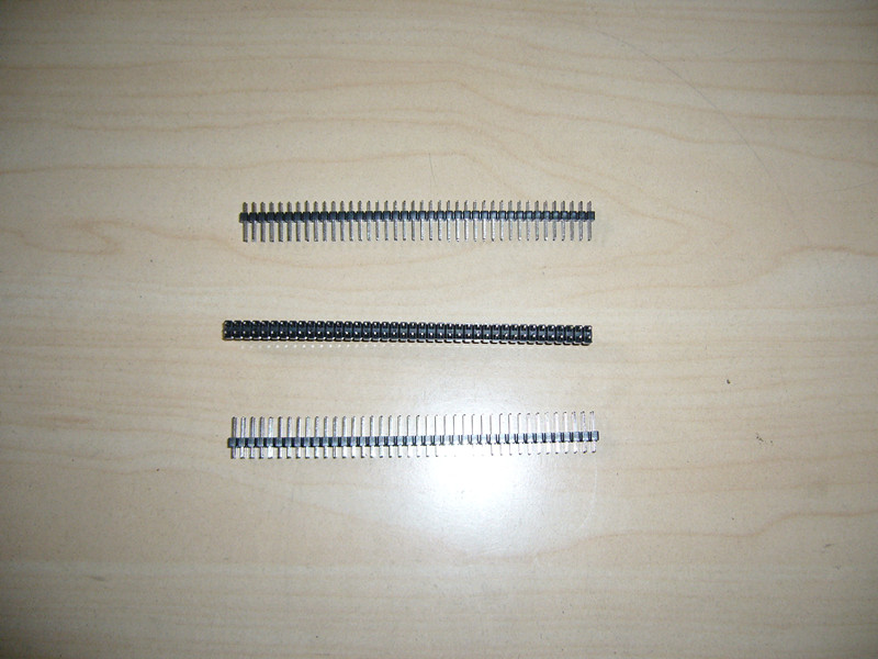 Double row pin 2 54 spacing single plastic full copper manufacturer direct pin length 0 63 * 11 2MM 2 * 40PIN-Taobao