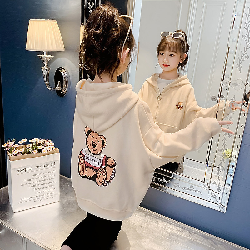 Korean girls' coat autumn 2022 new children's net red fashionable foreign style spring and autumn tide big children's top children's clothing