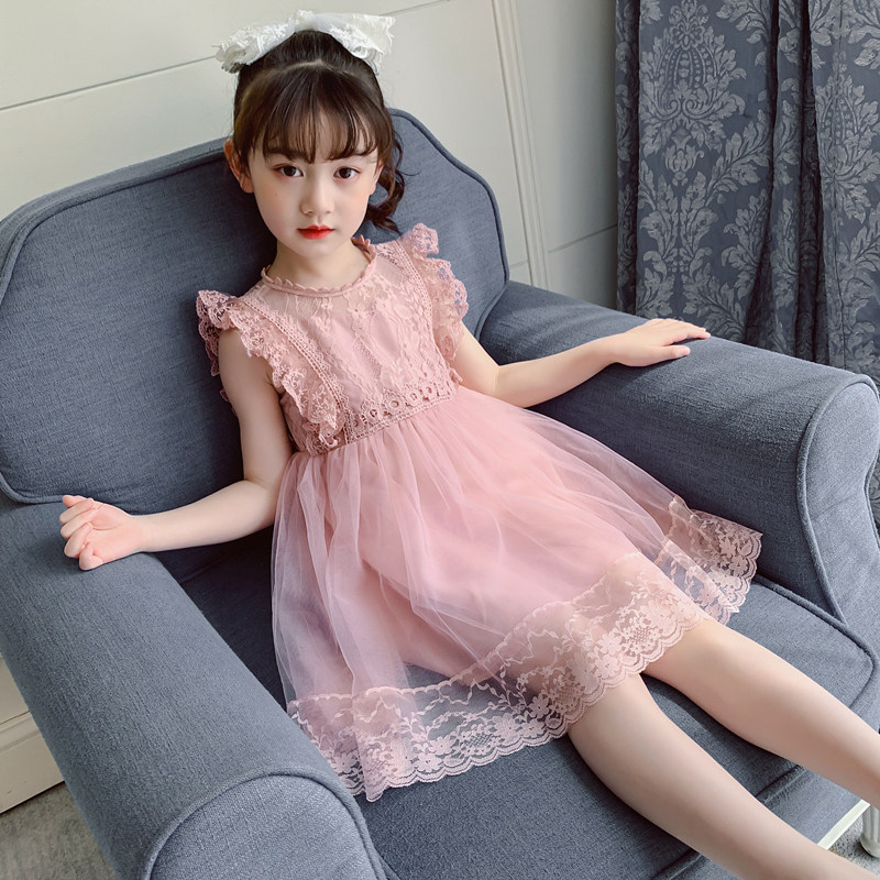 Korean girl dress summer 2021 new dress summer foreign girl puffy gauze princess skirt
