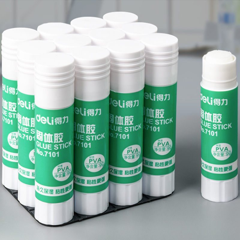 Deli 7101 Solid Glue High Viscosity PVA Glue Stick Formaldehyde Free 8g 21g 36g Student Handmade Solid Glue