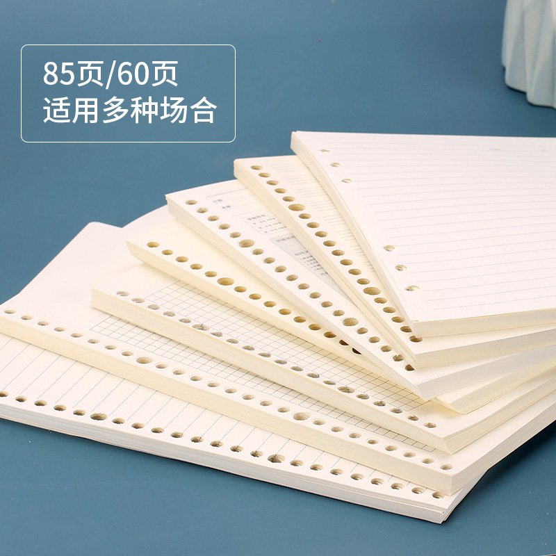 Loose-leaf core A5 grid horizontal loose-leaf core 20 hole B5 removable 26-hole coil core paper notebook