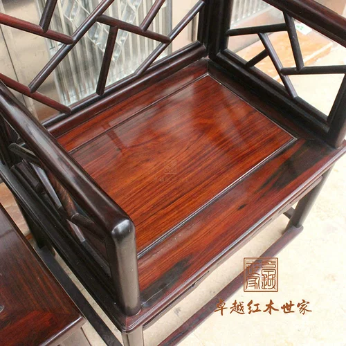 Вьетнамская мебель из красного дерева Лаос Большой Красная кислота Розовая древесина Стул Нангонг Трехэл