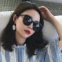 2018 phiên bản Hàn Quốc của kính râm mặt tròn nữ ulzzang retro Phong cách Harajuku in kính râm mạng đỏ đường phố đen kính mắt quang nhãn