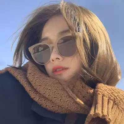 Sunglasses women's Korean version of the tide 2021 new ins sunglasses street shot big face thin net red models driving special tide