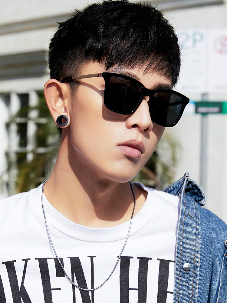 Polarized sunglasses men's Korean version of the tide sunglasses women's 2020 new anti-UV driving special driving special glasses net red