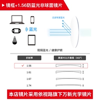 [Anti -Blue Light] Wanxin 1.56 не -кферический (степень, цвет, пожалуйста, оставьте сообщение)