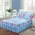 1.8m ròng đỏ giường bedspread váy công chúa một mảnh nhám dày bảo vệ tay áo 1,5m giường ngủ giường váy 1,8 * 2.0m - Váy Petti Váy Petti
