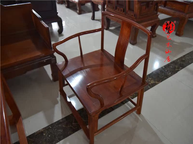 Nội thất gỗ gụ Gỗ hồng mộc Miến Điện Bộ sofa Trung Quốc gồm 6 quả gỗ hồng lớn kết hợp Sofa gỗ gụ - Bộ đồ nội thất bộ bàn ghế thông minh