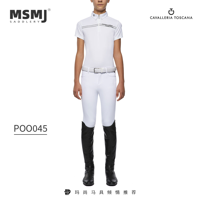 Boy equestrian short sleeve child riding long sleeve T-shirt horseback riding shirt equestrian equipment Italian CT clothing