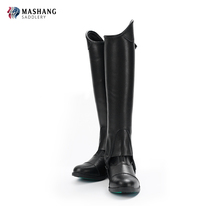 Adult soft leather equestrian leg protection leather equestrian equipment female horse riding equipment male cowhide leg protection chaps2108