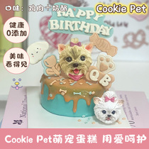 Pet Birthday Cake Pure Meat No Additives Handmade Customized Corgi Ying Short Teddy Edible Cake