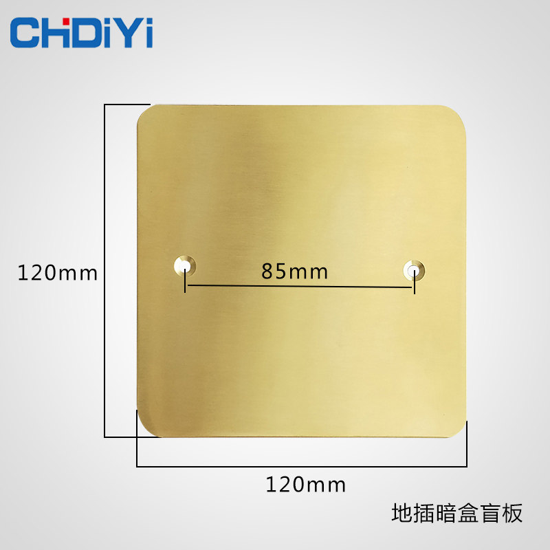 All copper cover Blind plate ground plug cover cover Conventional bottom box cassette cover Junction box fiefdom plug empty cover
