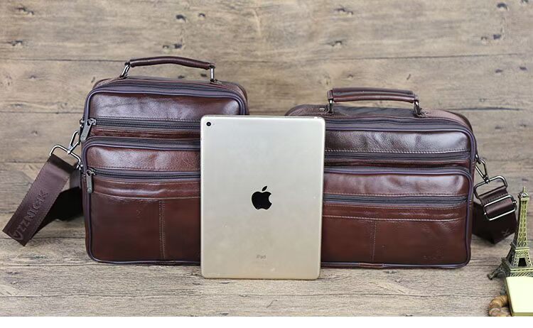 Túi da nam túi xách nam kinh doanh ba lô da mặt cắt ngang túi xách nam túi xách cặp balo michael kors
