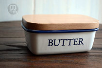 More flawed thick letter enamel BUTTER Box storage box BUTTER small bowl