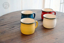 One meter enamel micro-defects foreign trade tail single enamel childrens Milk Cup mug large belly Cup couple Cup